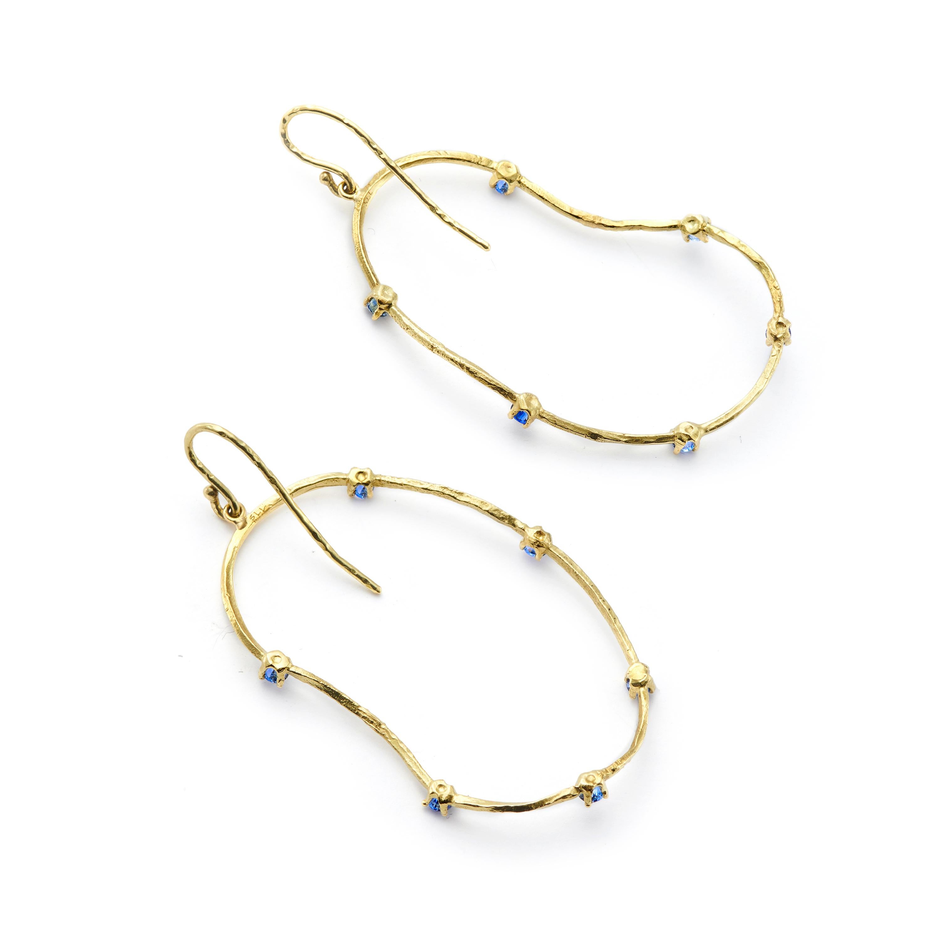 oyster earrings with diamonds 18kt gold