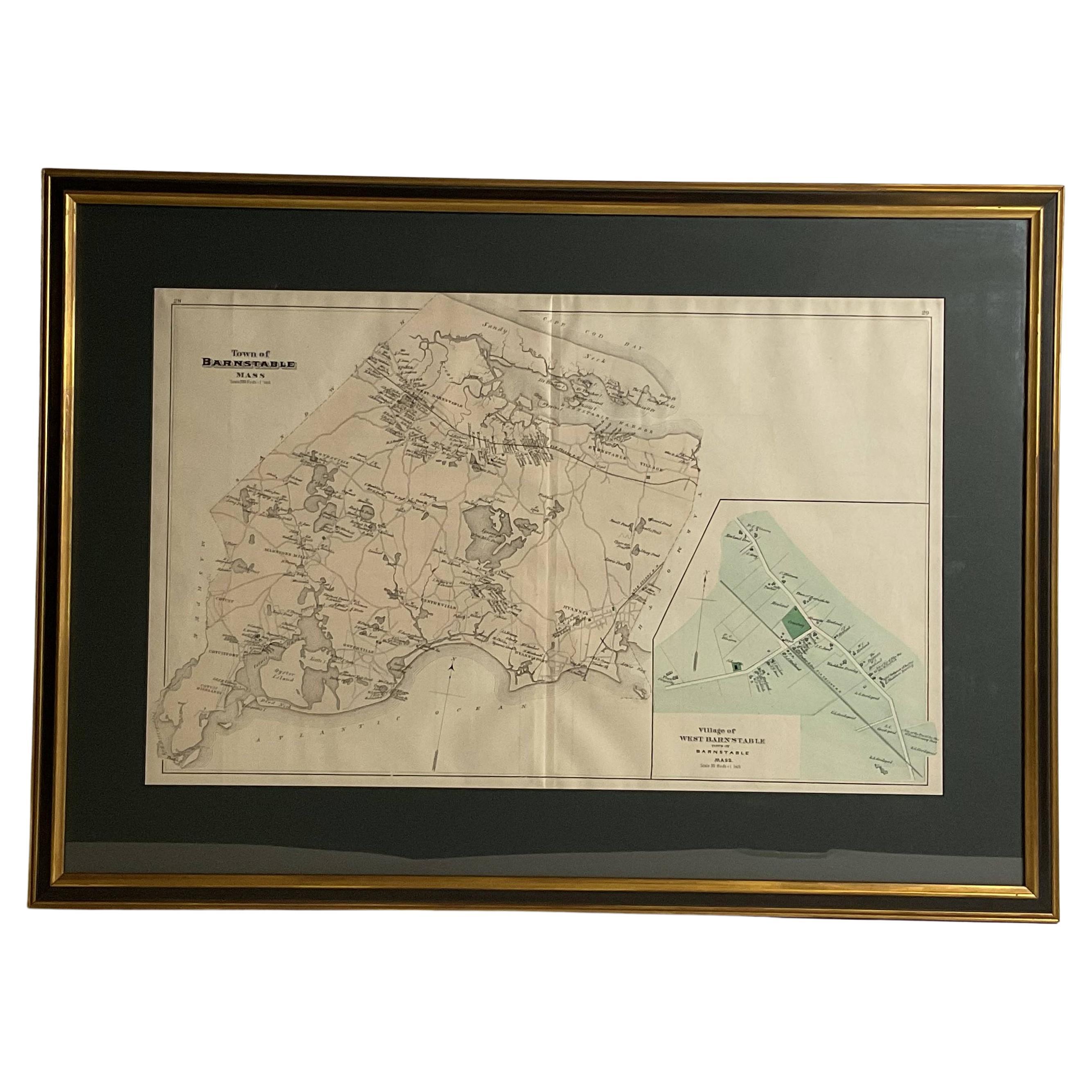 Carte Oyster Harbors Osterville Centerville Cotuit Sandy Neck