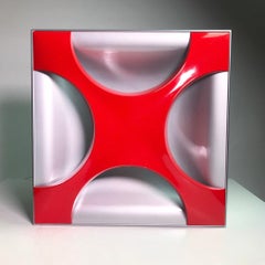 Lampe à huîtres en forme de croix, Rolf Krüger pour Staff Leuchten, Allemagne, 1968