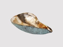 Oyster / Pièce décorative en bronze massif coulée à la main / Poids en papier