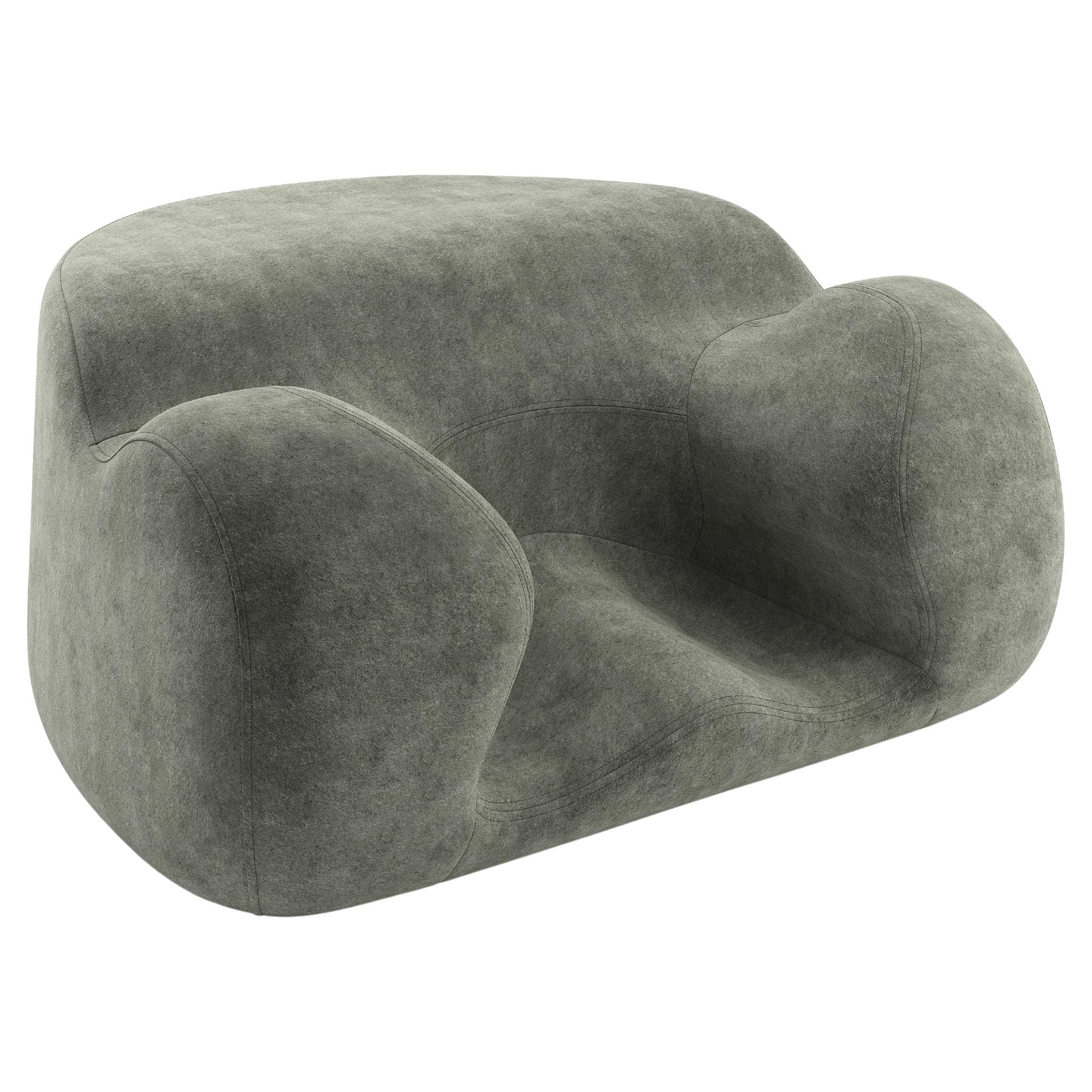 Oyster Wellness Seat Donghia Mohair by Alex Muradian