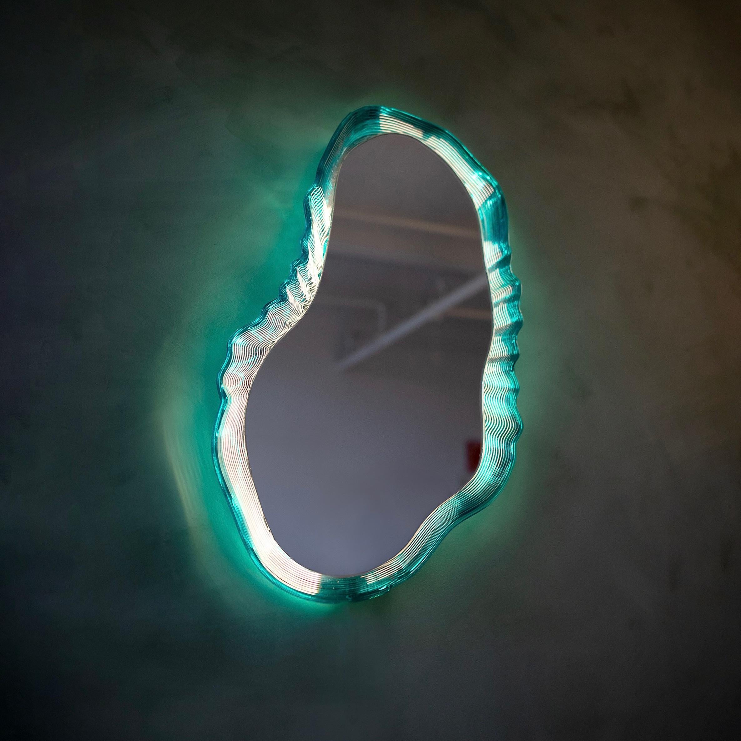Oyster Mirror by Courtney Kinnare

2025

Recycled PETG, mirror, wood, LED

Approx. 16x26