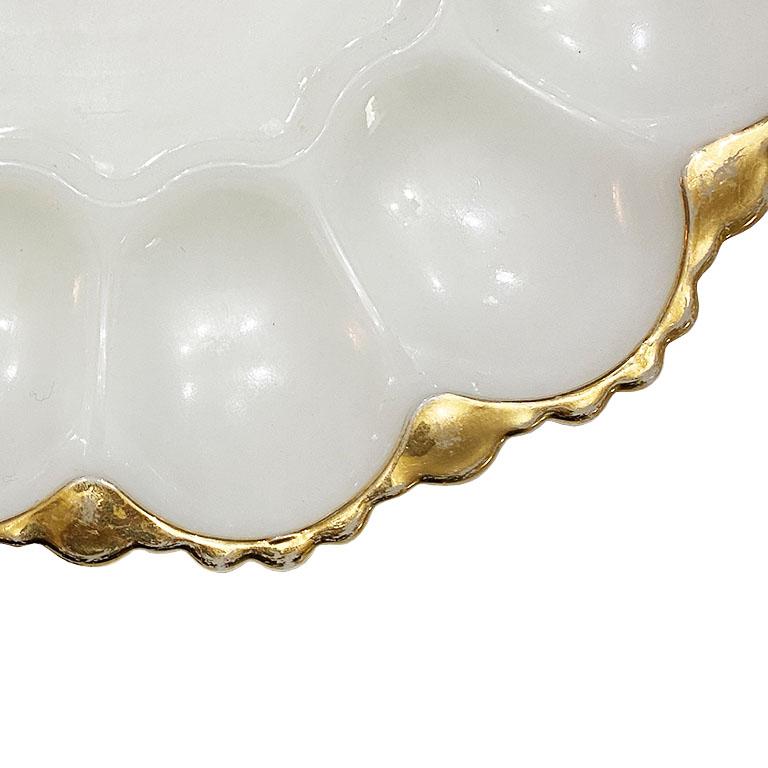 milk glass platter