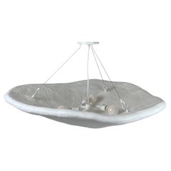 Oyster Pendant in Gypsum & Fiberglass by Brent Warr Studios