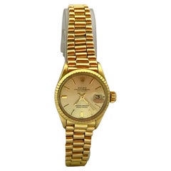 Oyster Perpetual Datejust Gold Watch, Jewelry, 70s