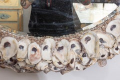 Oyster Shell Encrusted Mirror