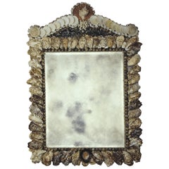 Oyster Shell Looking Glass Mirror