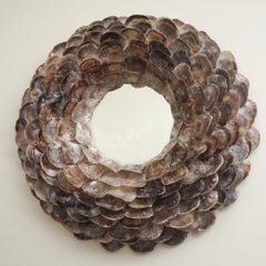 Oyster Shell Round Mirror