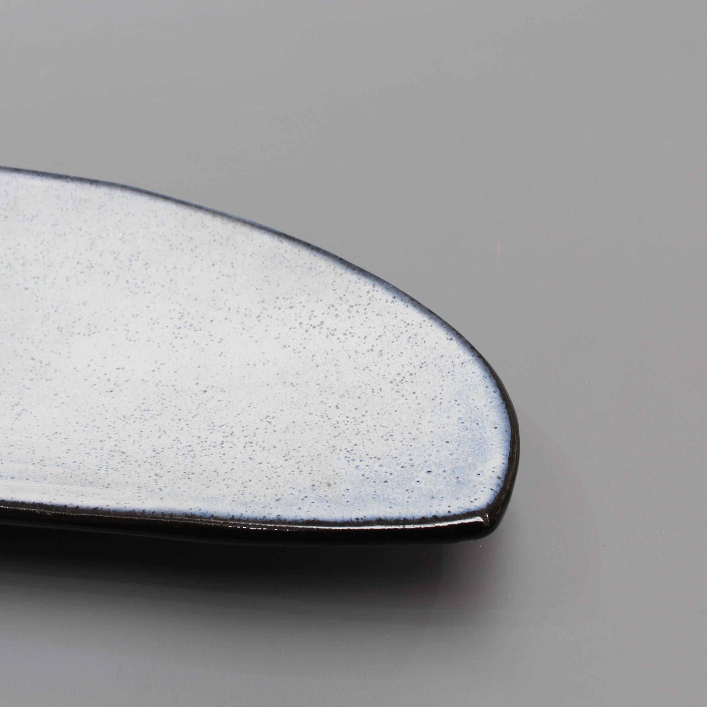 Oyster Shell Shaped Ceramic Tray by Marcel Guillot, circa 1960s 3