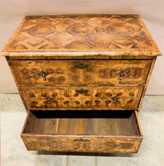 Oyster Veneer Mid 18th Century Chest of Drawers
