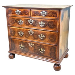 Oyster Veneered 17th Century Chest of Drawers