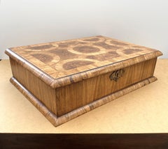 Oyster Veneered Antique Styled Jewellery Box