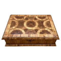 Oyster Veneered Antique Styled Jewellery Box