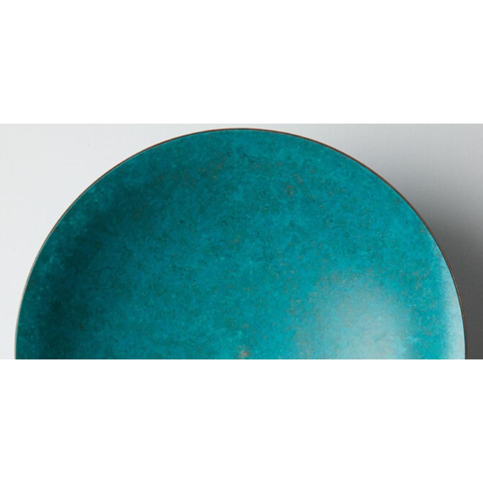 Lebanese Oyster Verdigris Ceiling Wall Mounted Lamp by Carla Baz For Sale