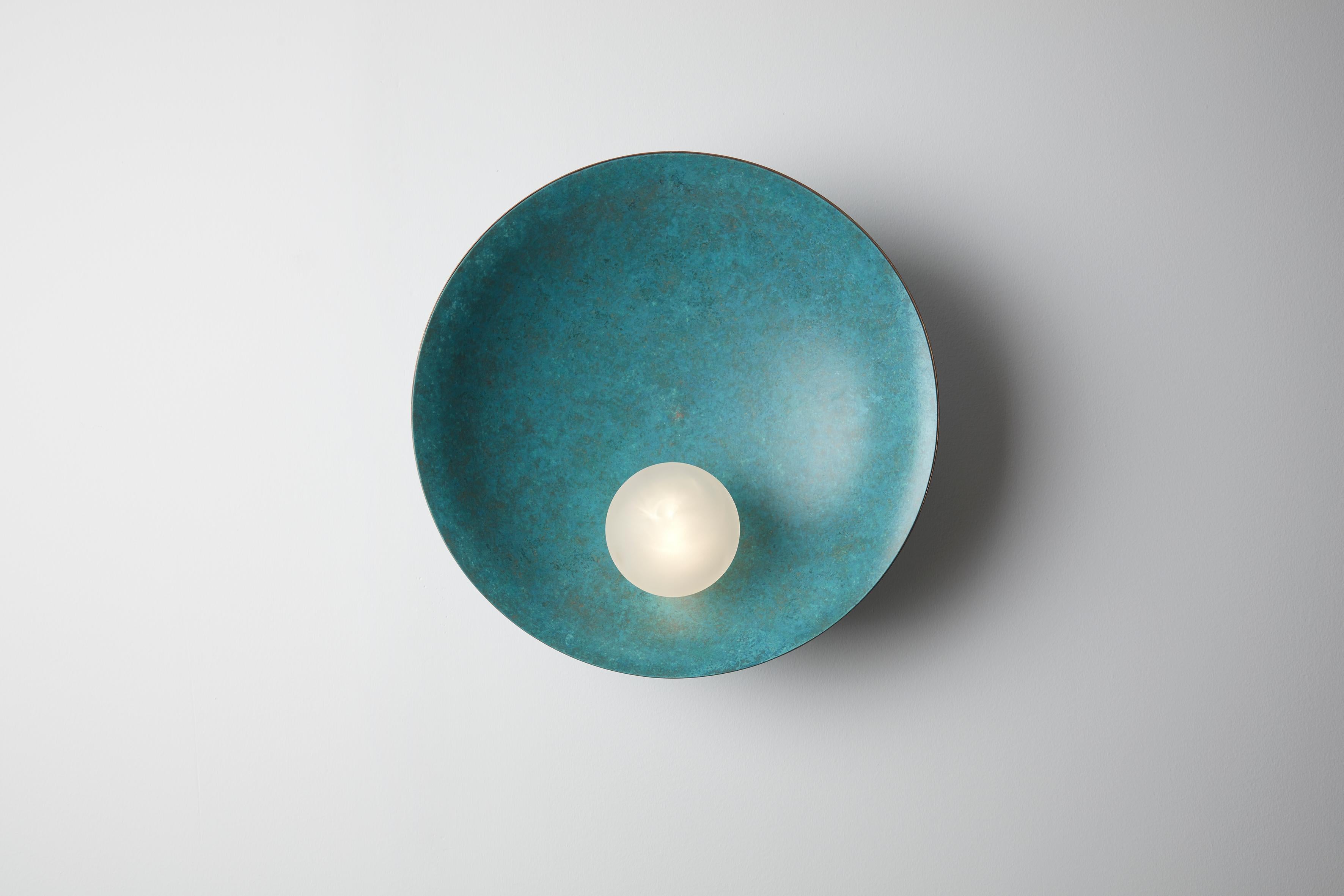 Oyster Wall-Ceiling Mounted Verdigris, Carla Baz 2