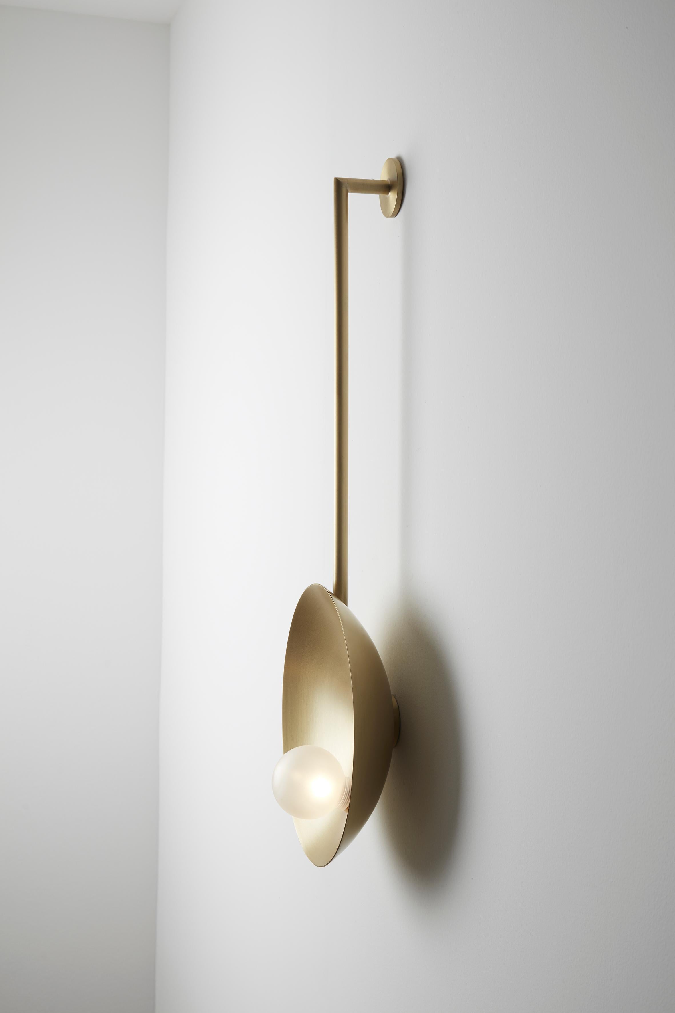 Modern Oyster Wall Mounted Brass, Carla Baz For Sale