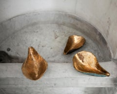 Oyster, White / Massive Handcasted Bronze Decorative Piece / Paper Weight
