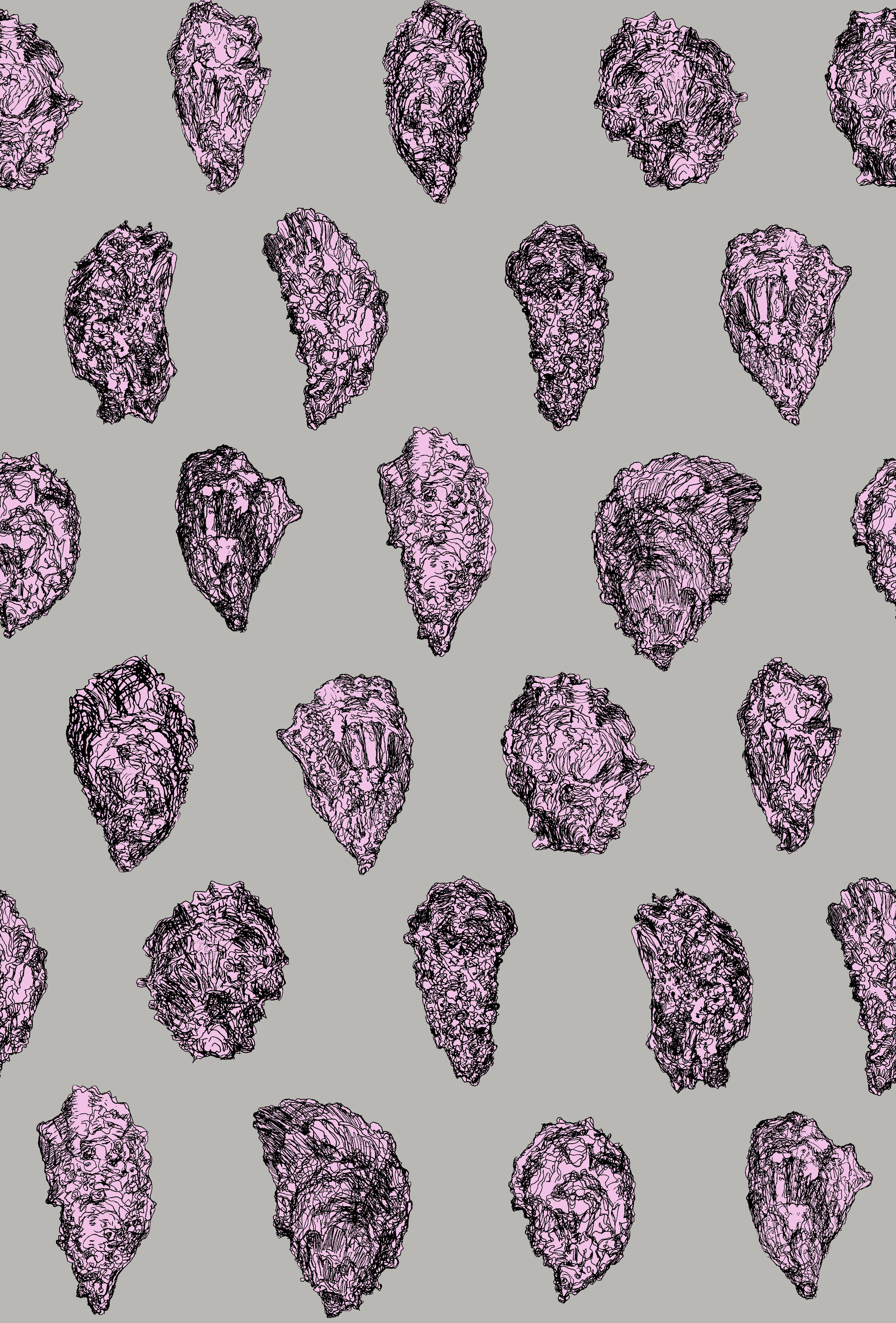 oyster wall paper