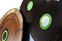 Oysterz Wood and Glass Wall Decoration