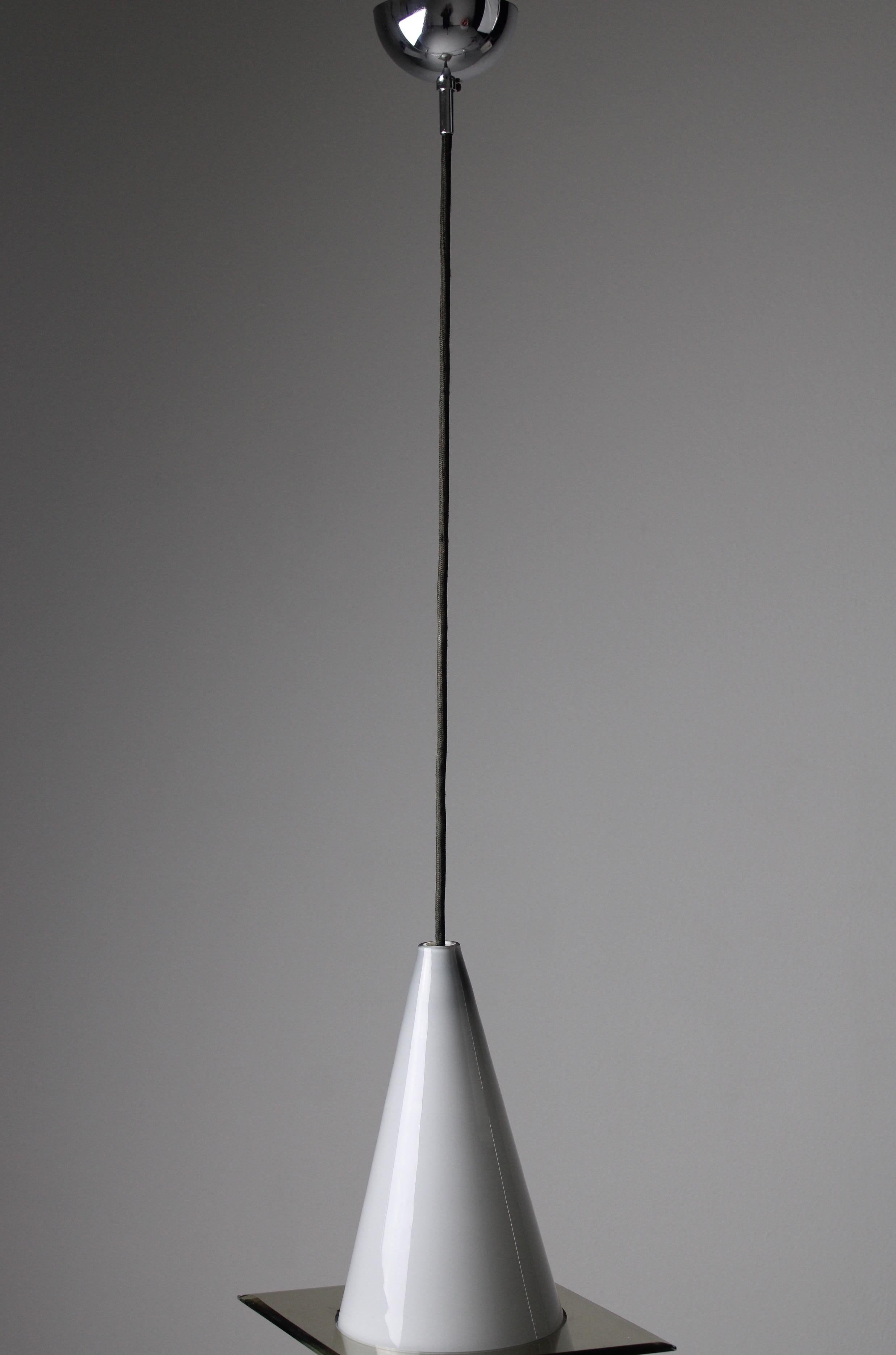 OZ pendant lamp by Daniele Puppa & Franco Raggi for Fontana Arte, 1980 For Sale 4