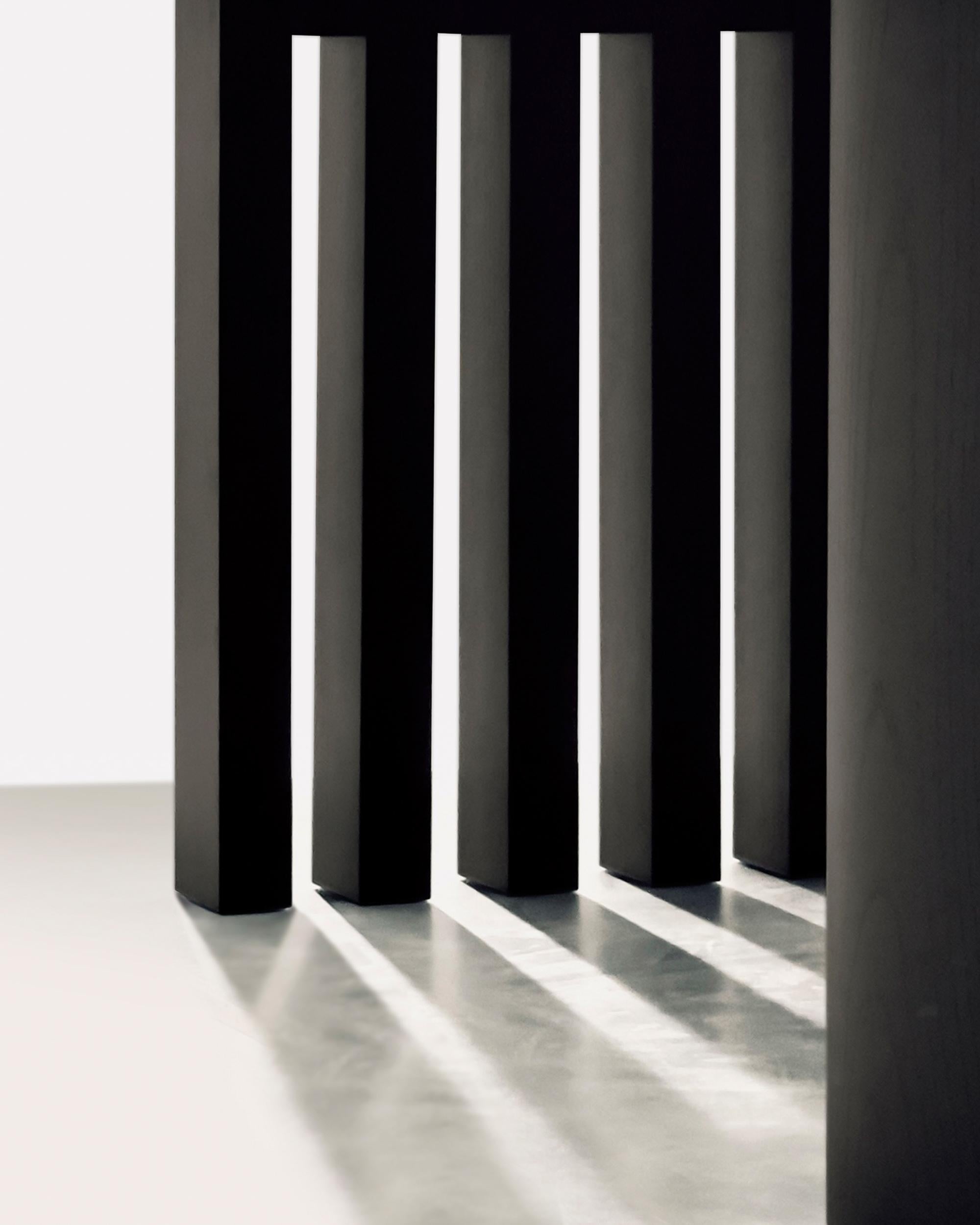 Verniciato Ozark, rectangular table, Belvedere marble, Black Ash, Dainelli for Somaschini in vendita