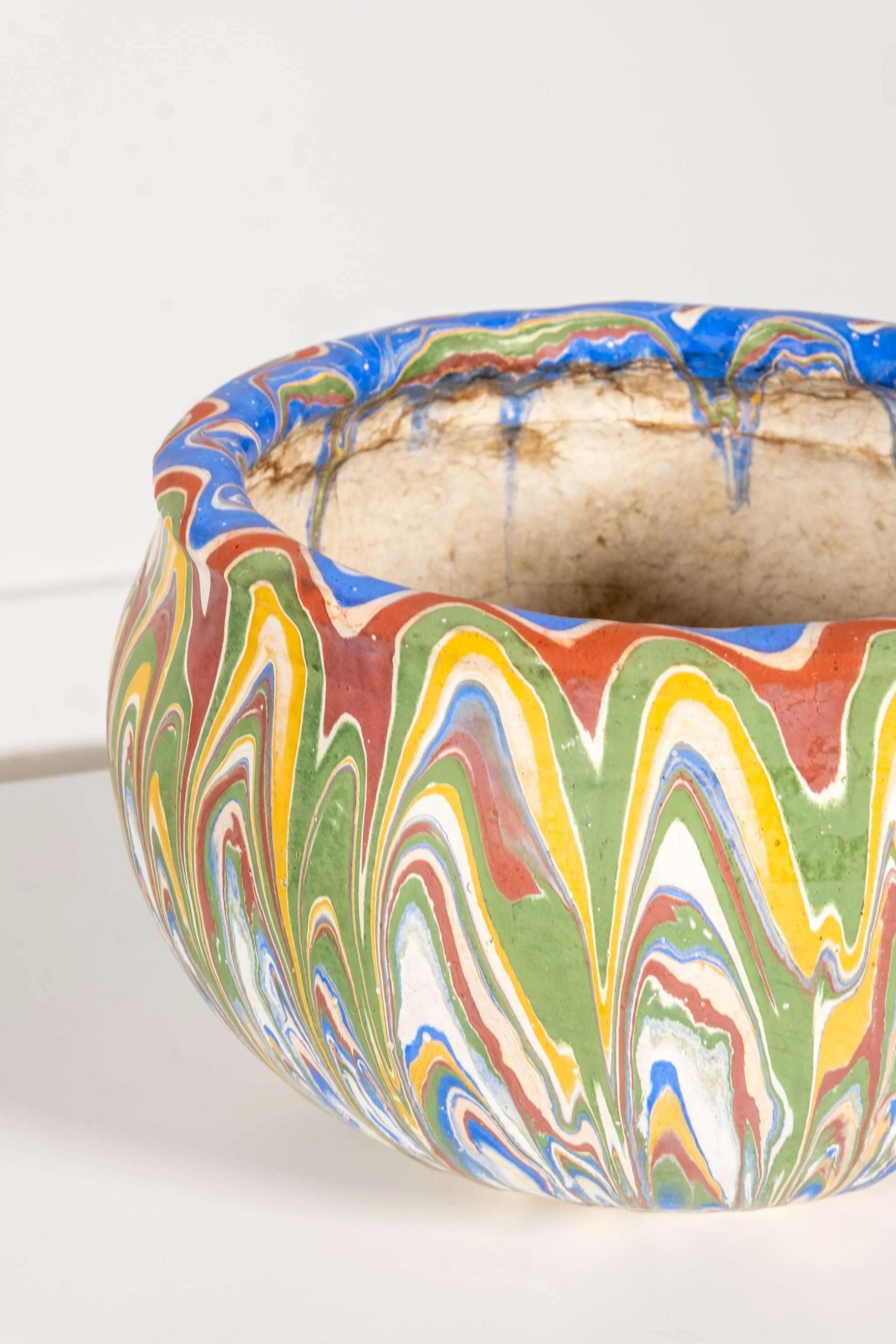 Milieu du XXe siècle Ozark Roadside Pottery, grande jardinière en vente