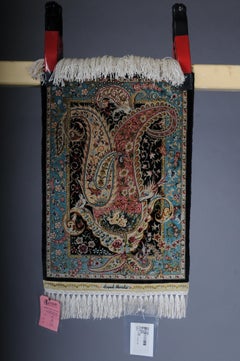 Ozipek silk carpet/tapestry Hereke signed, 20th Century