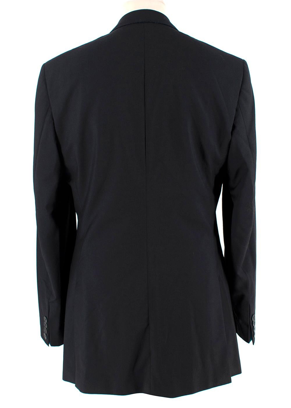 designer single breasted jacket black