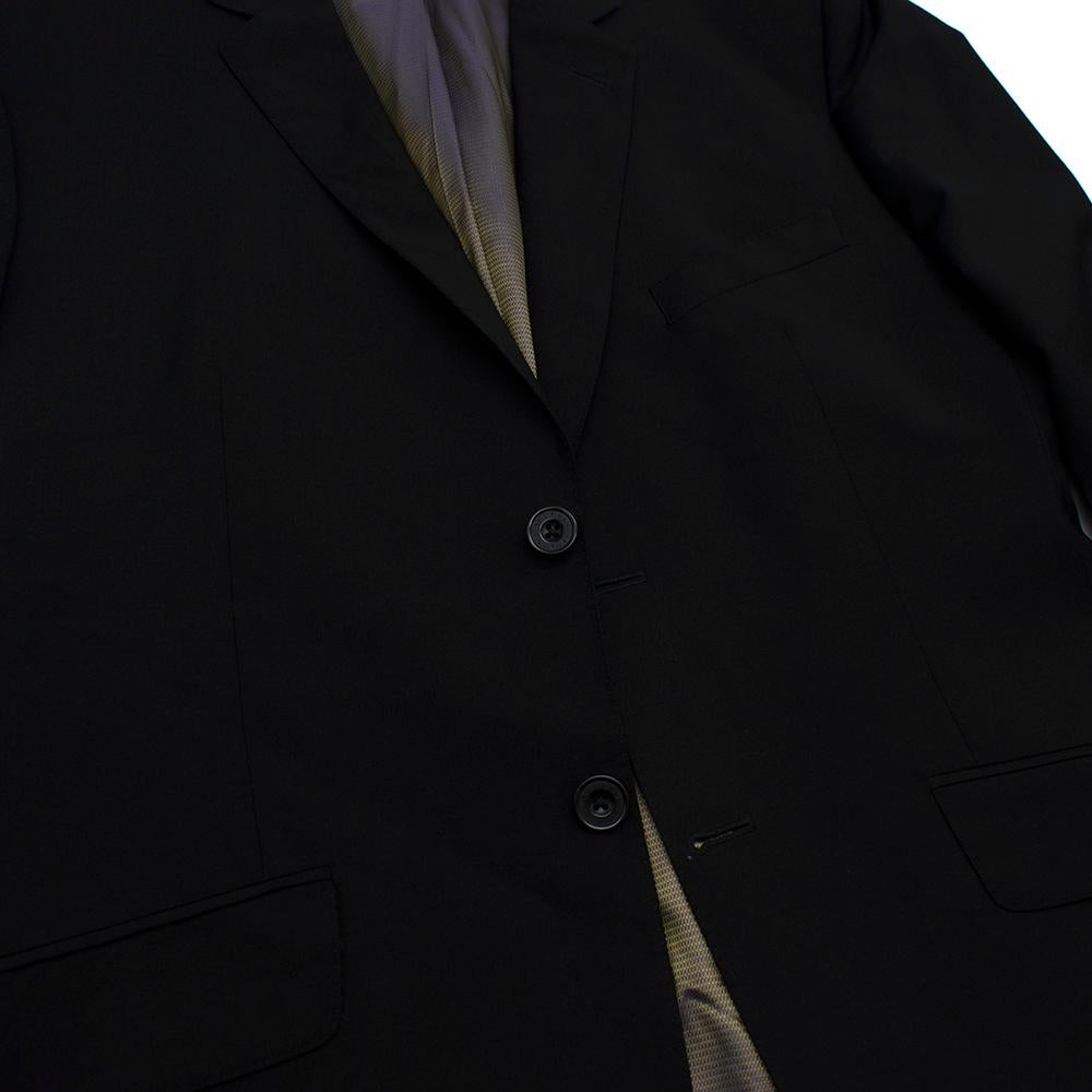 Ozwald Boateng Black Wool Blend Single Breasted Blazer - Size L 40 R, E 50  For Sale 2