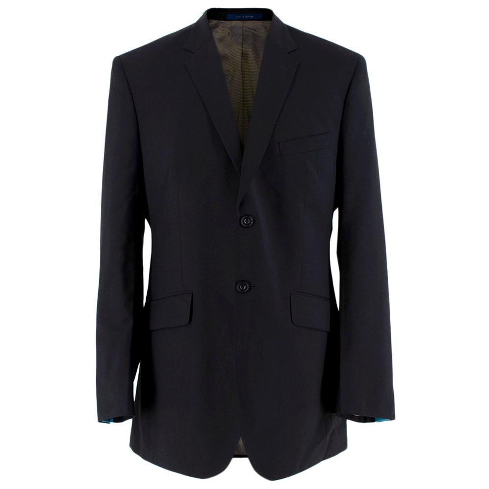 Ozwald Boateng Black Wool Blend Single Breasted Blazer - Size L 40 R, E 50  For Sale