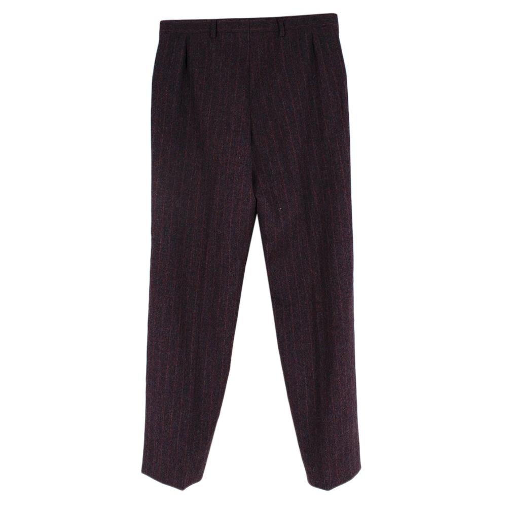 Ozwald Boateng Burgundy Wool Single Breasted Suit - Size L 40R In Excellent Condition In London, GB