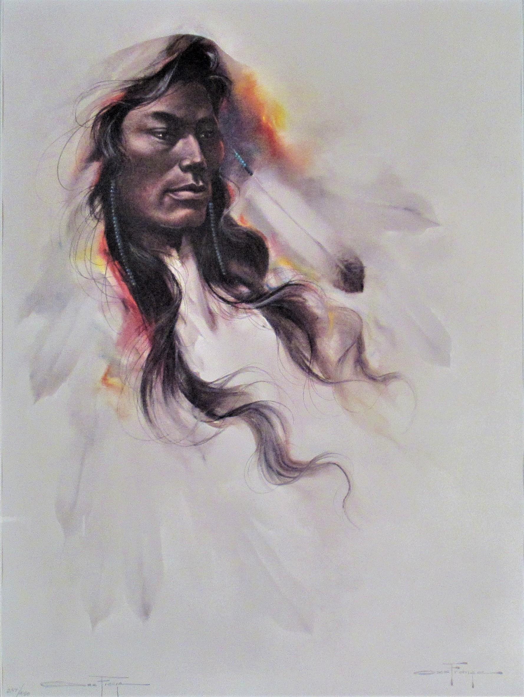 American Indian Navajo - Print by Ozz Franca