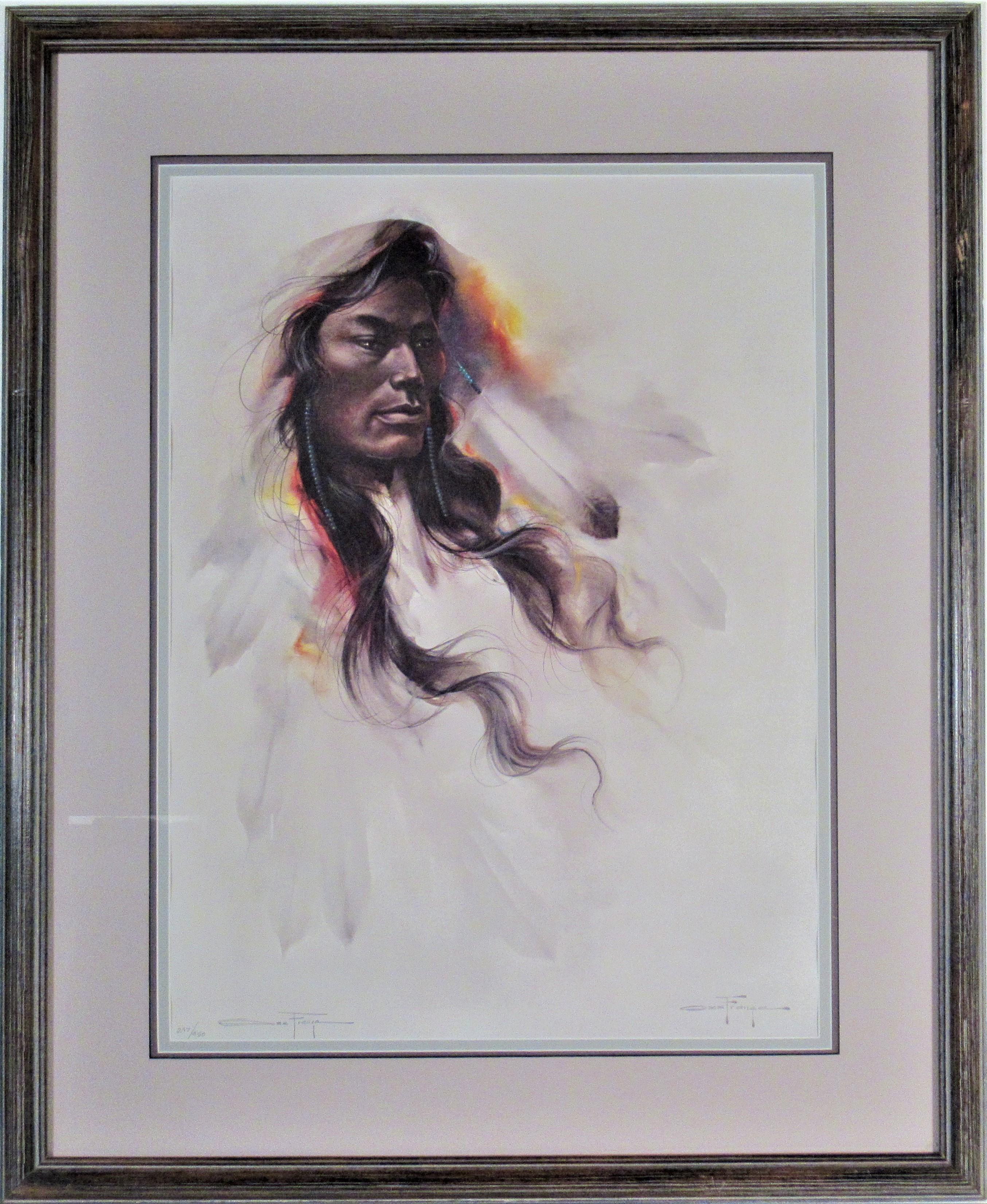 Ozz Franca Figurative Print – Amerikanisch-indisch Navajo