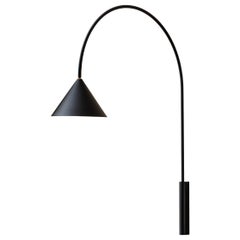 Ozz Lacquered Black Metal Wall Lamp with Cable, Paolo Cappello & Simone Sabatti