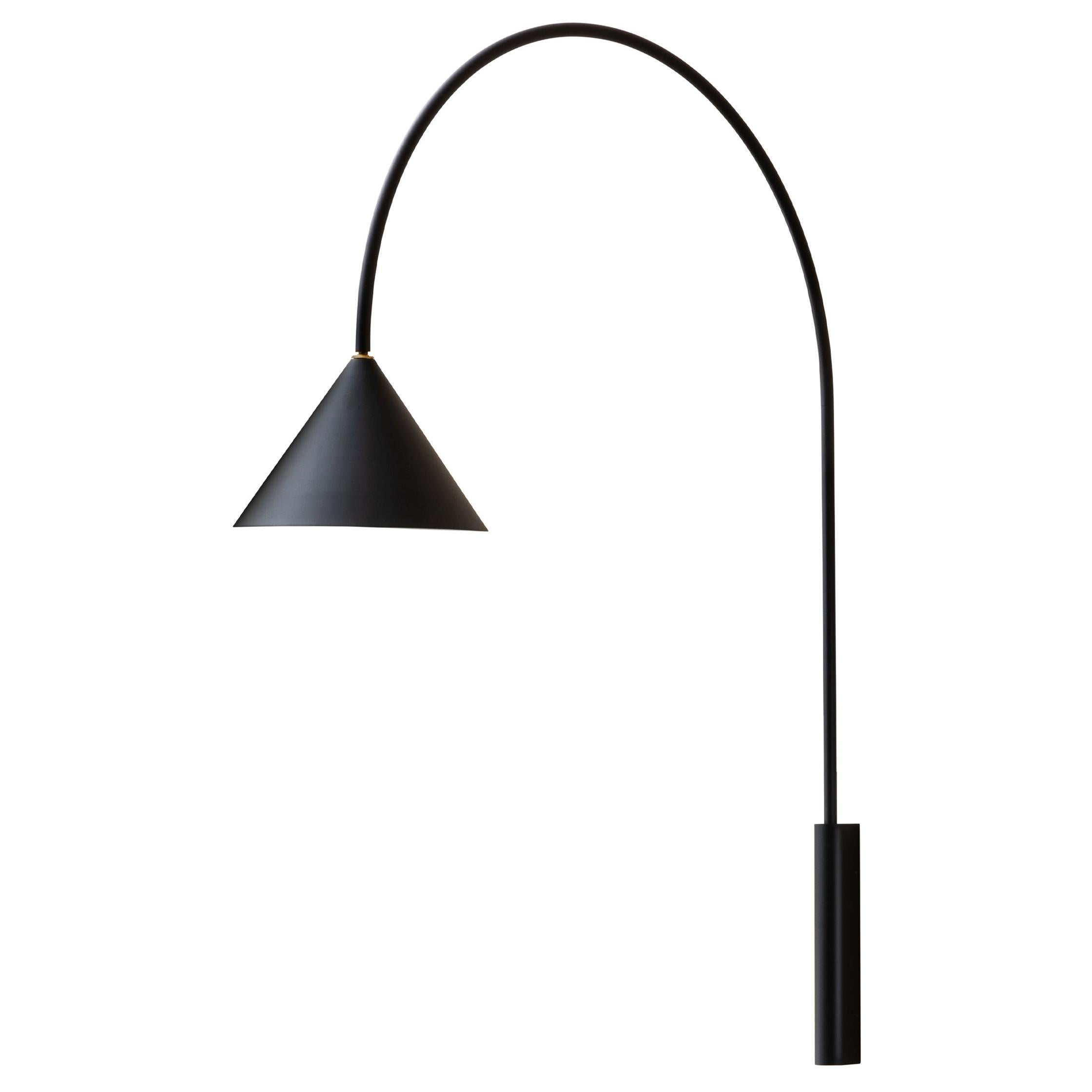 Ozz Wall Lamp in Lacquered Black Metal Frame by Paolo Cappello & Simone Sabatti For Sale