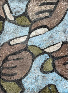 Ozzie Juarez Mains abstraites Média mixte, 2020