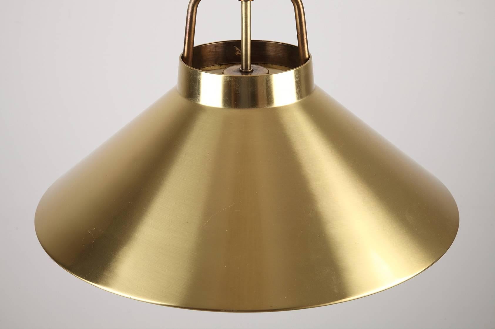P 295 Brass Pendant by Frits Schlegel and Lyfa In Good Condition In Paris, FR