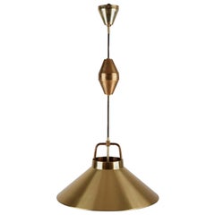 P 295 Brass Pendant by Frits Schlegel and Lyfa