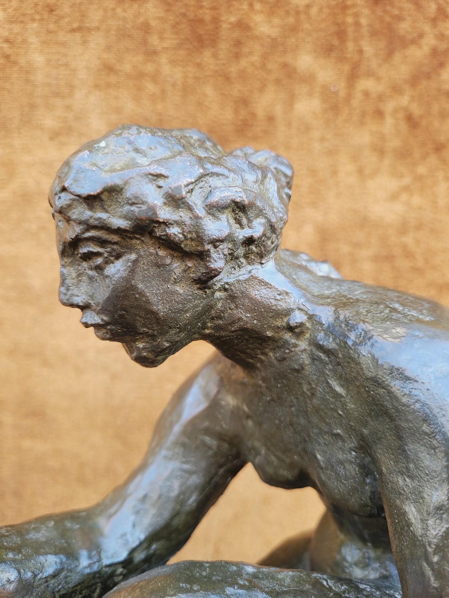 A.R. P. & R. P., la Laveuse, bronzo firmato, XX secolo in vendita 4
