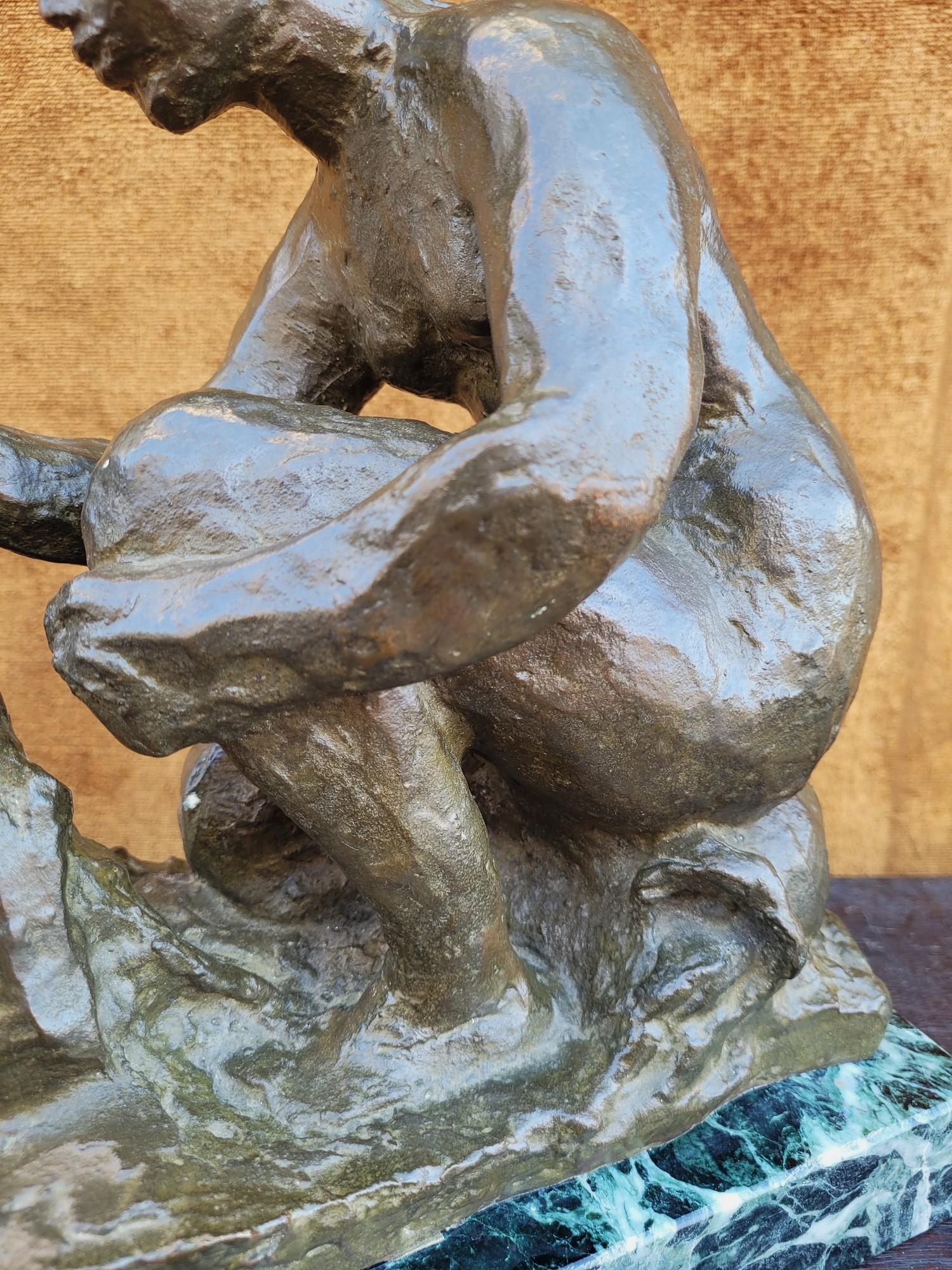 A.R. P. & R. P., la Laveuse, bronzo firmato, XX secolo in vendita 5