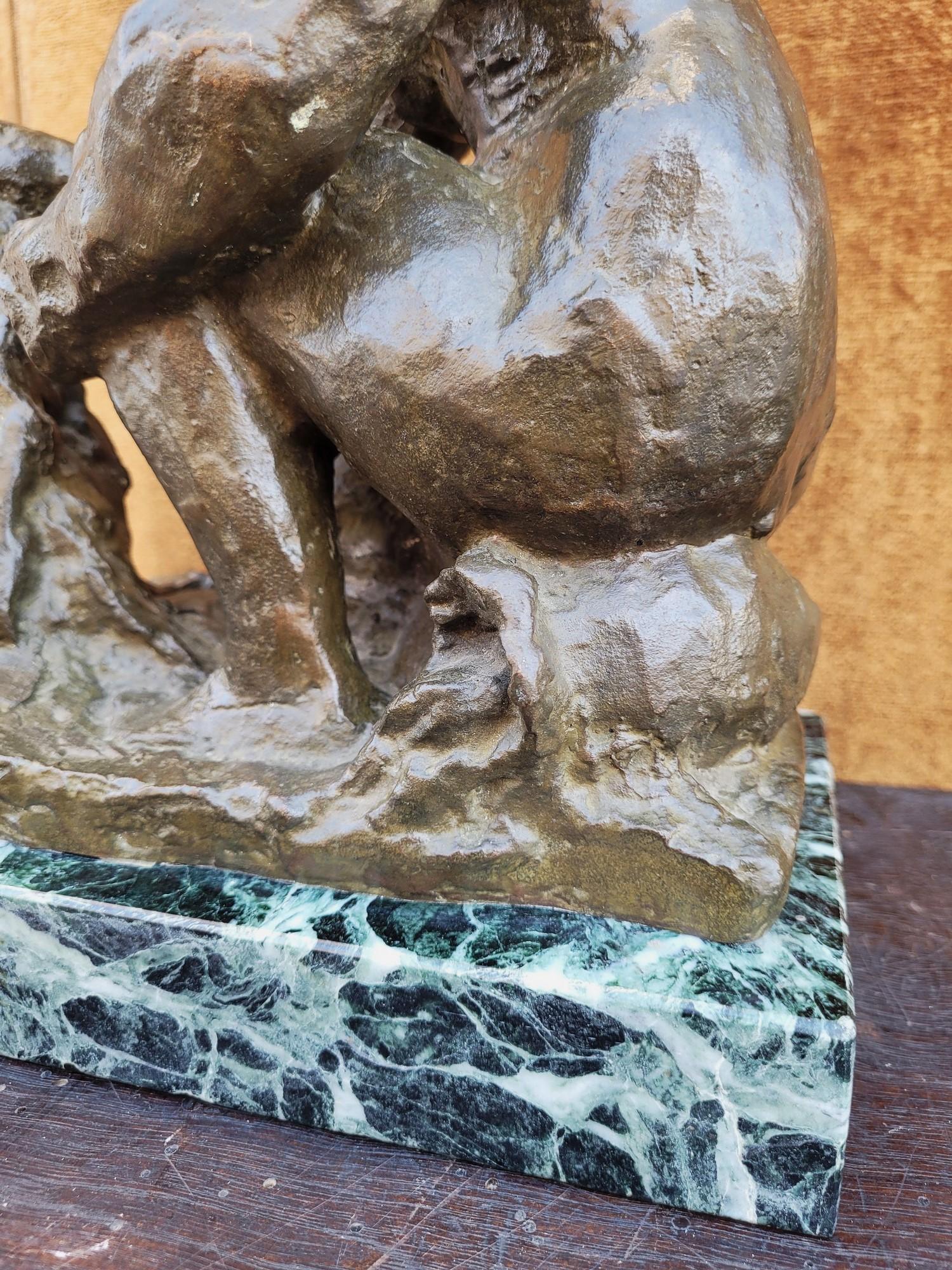 A.R. P. & R. P., la Laveuse, bronzo firmato, XX secolo in vendita 7