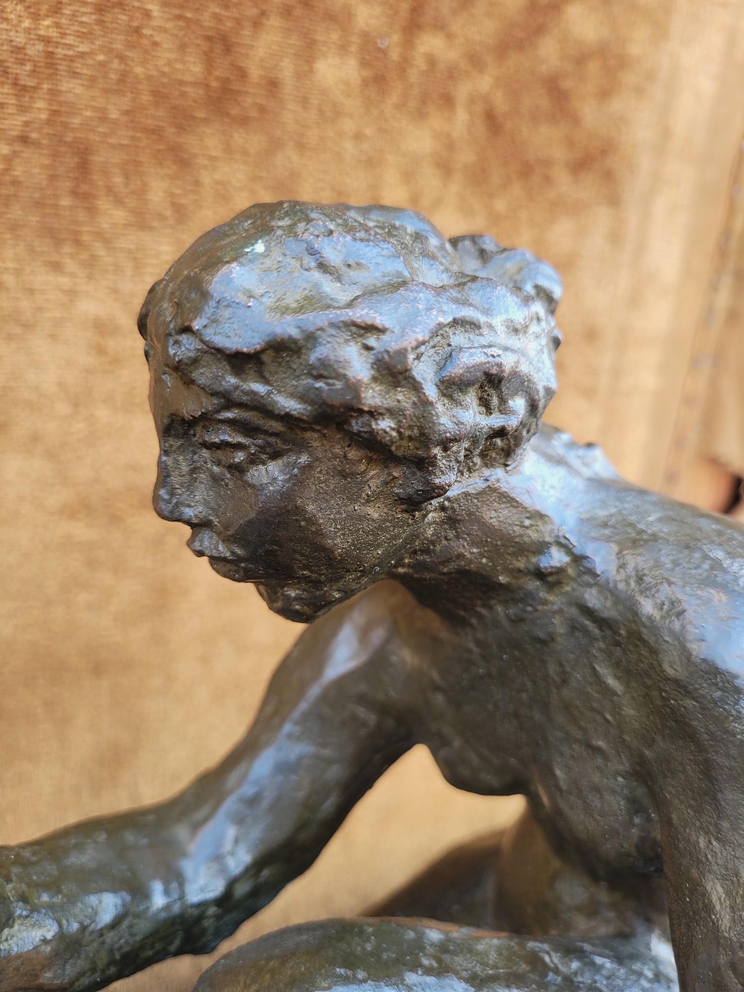 A.R. P. & R. P., la Laveuse, bronzo firmato, XX secolo in vendita 8