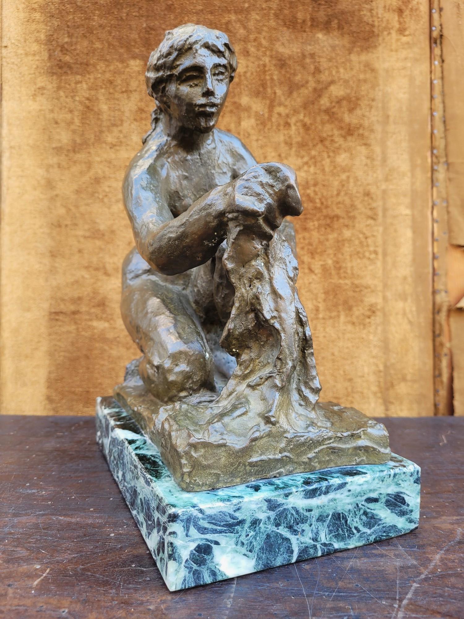 A.R. P. & R. P., la Laveuse, bronzo firmato, XX secolo in vendita 1