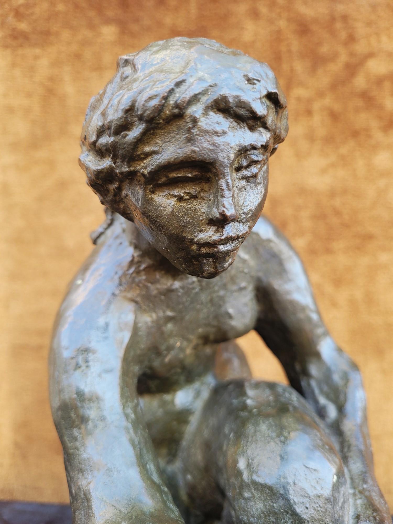 A.R. P. & R. P., la Laveuse, bronzo firmato, XX secolo in vendita 2