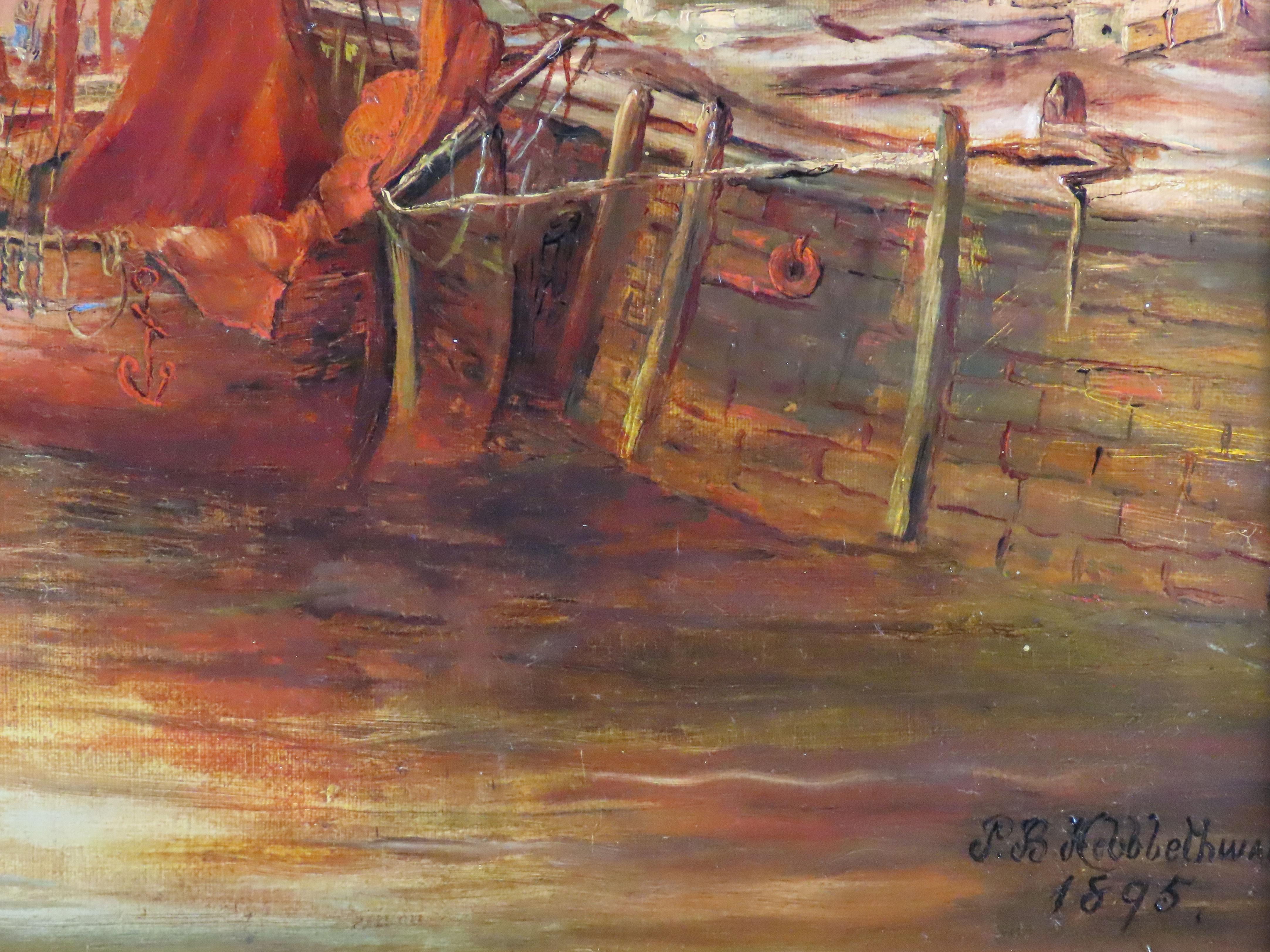 Original Öl auf Leinwand von P. B. Hebblethwaite, 