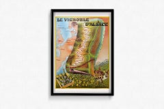 1963 original poster Le Vignoble d'Alsace, la Route des Vins d'Alsace