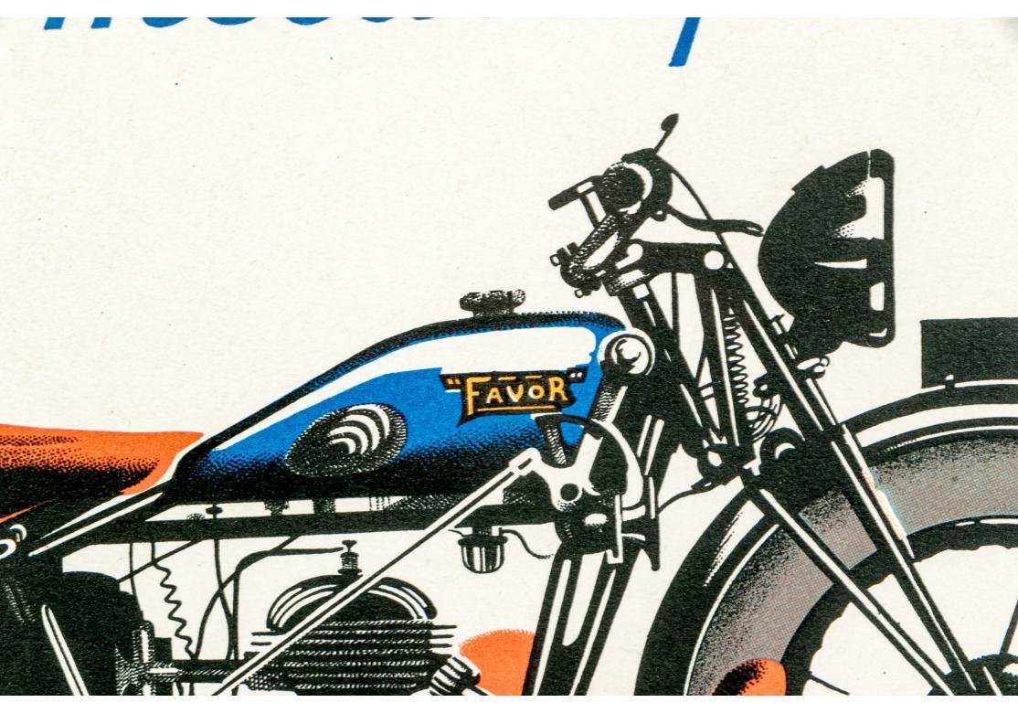 P. Poster originale di Bellenger French Favor Cycles, CIRCA 1937 in vendita 4