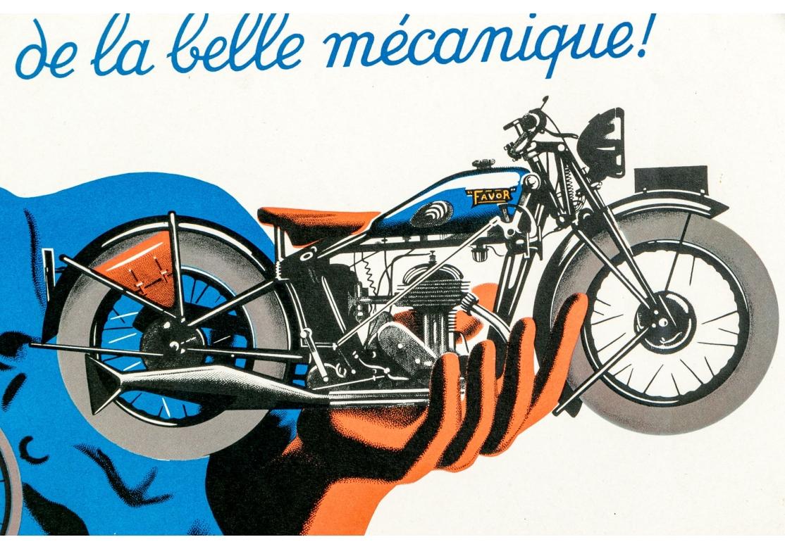 P. Poster originale di Bellenger French Favor Cycles, CIRCA 1937 in vendita 1