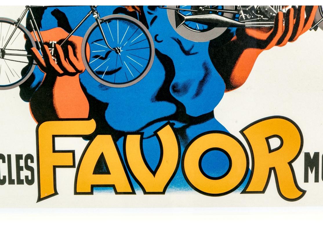 P. Poster originale di Bellenger French Favor Cycles, CIRCA 1937 in vendita 2
