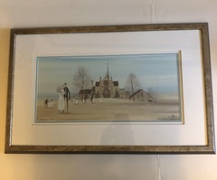 P Buckley Moss Limited Edition 68/1000 Signed Lithograph "Tender Union"